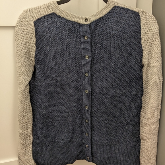 Madewell Backroad Button-Back Sweater in Colorblock - Picture 4 of 9